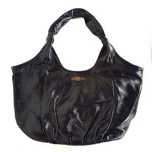 Patent Leather Large Shoulder Bag